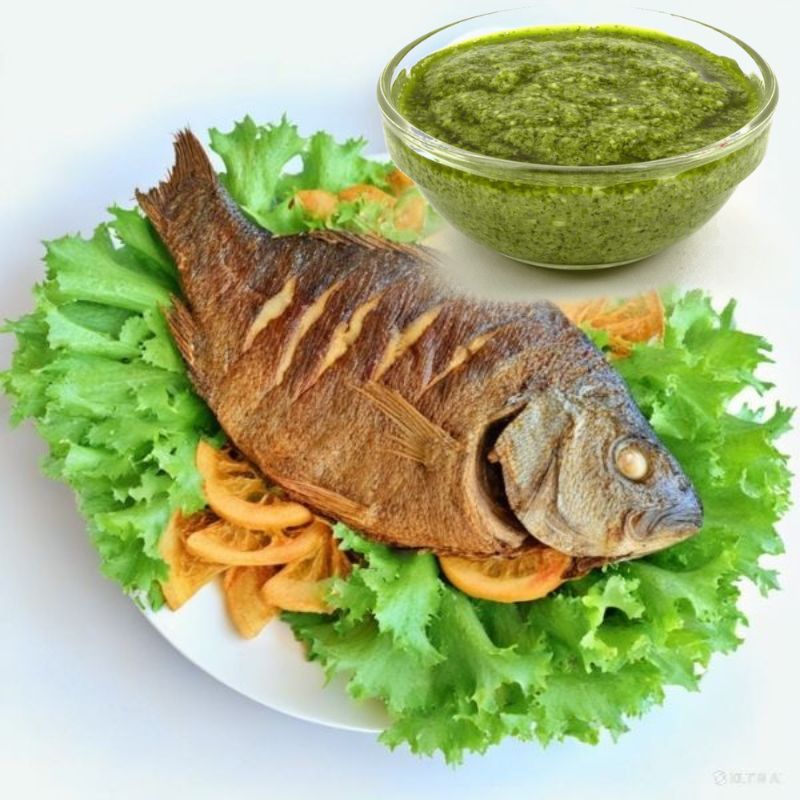 Fish with Green Chili Dry