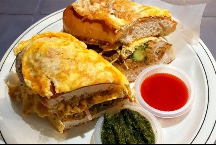Omelette shami Burger