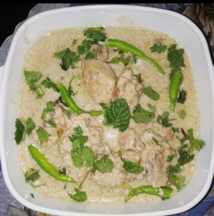 Chicken White Butter karahi