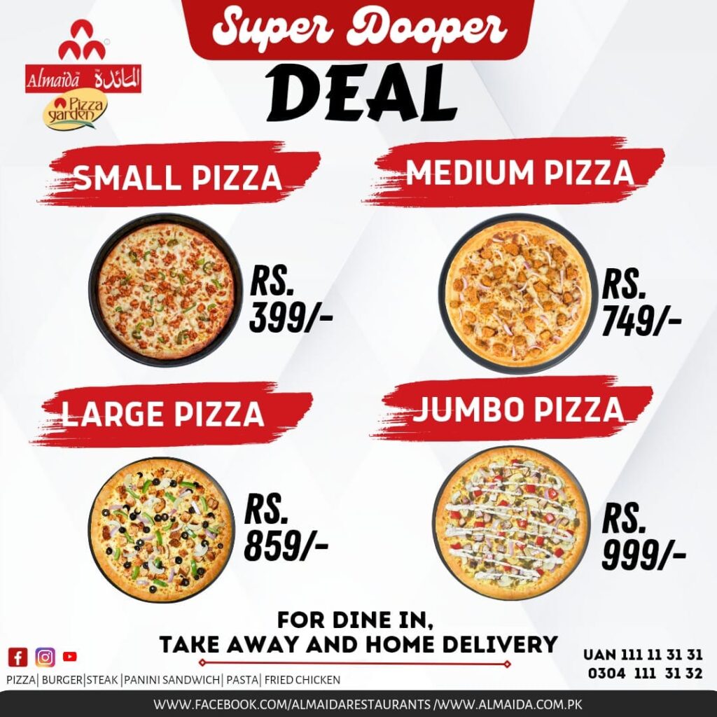 Almaida Pizza Garden Multan Phone Number Fasci Garden